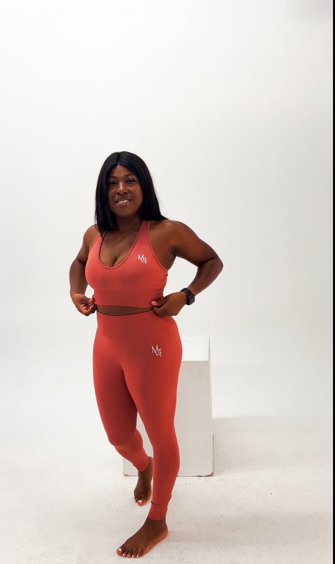 Mauve V-Neck Seamless Sports Bra