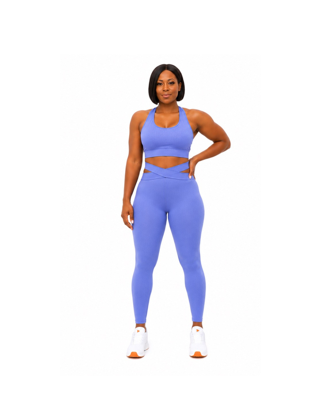 Blue Crisscross Matching Set