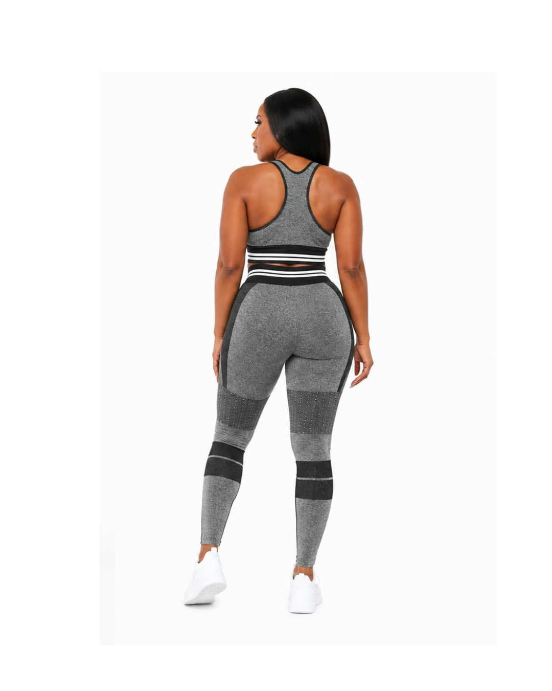 Grey Multicolor Matching Set