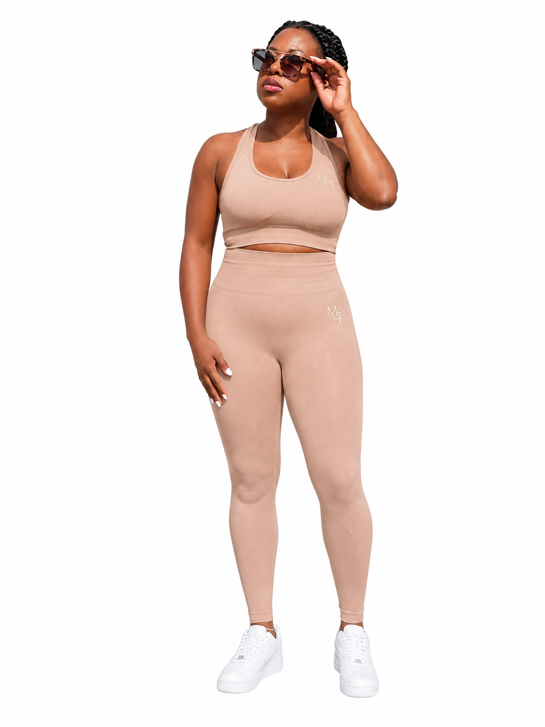 Nude Compression Sports Bra