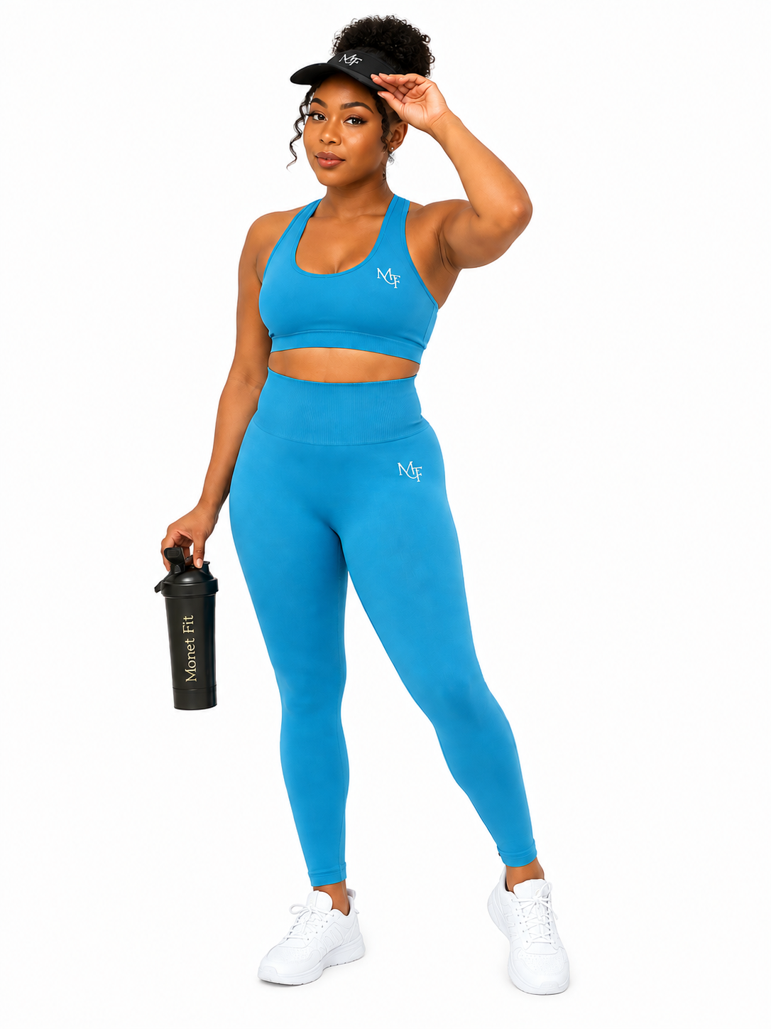 Teal Compression Sports Bra