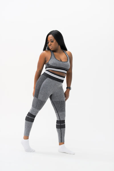 Grey Multicolor Matching Set