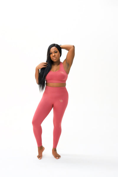 Mauve Compression Sports Bra