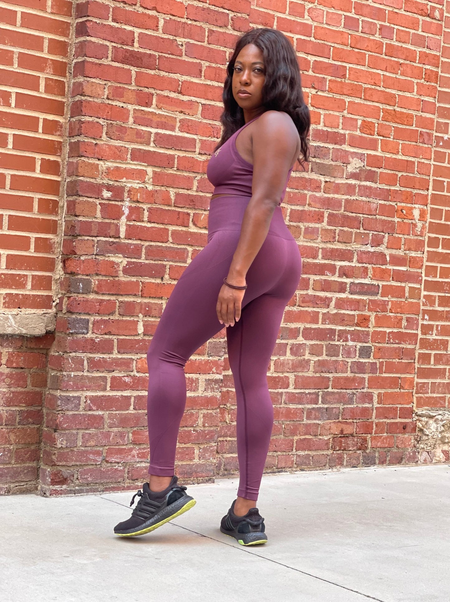 Deep Purple Compression Leggings